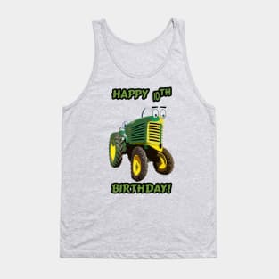 happy 10th birthday tractor design Tank Top